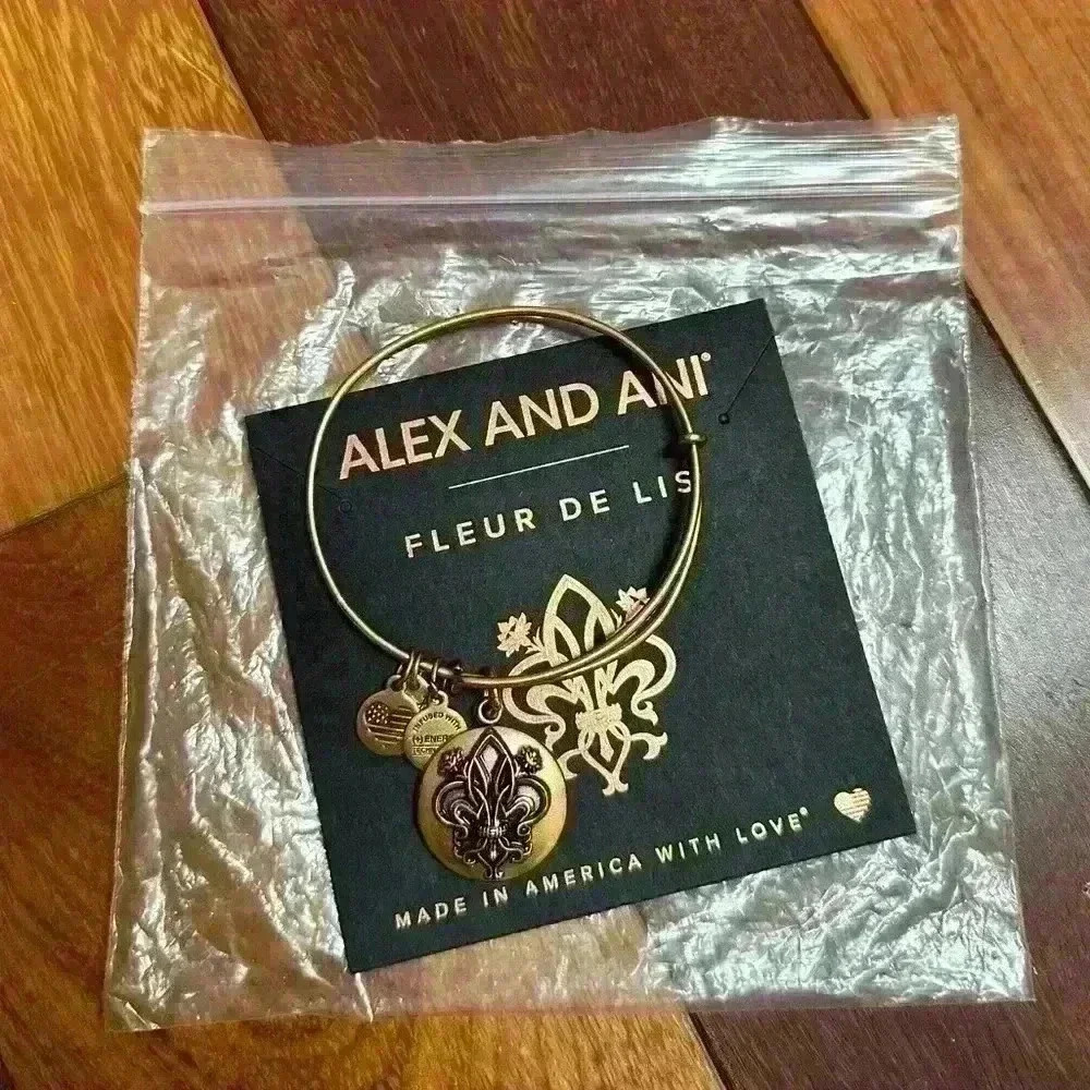 Alex and Ani | Brand new fleur de lis bronze bracelet